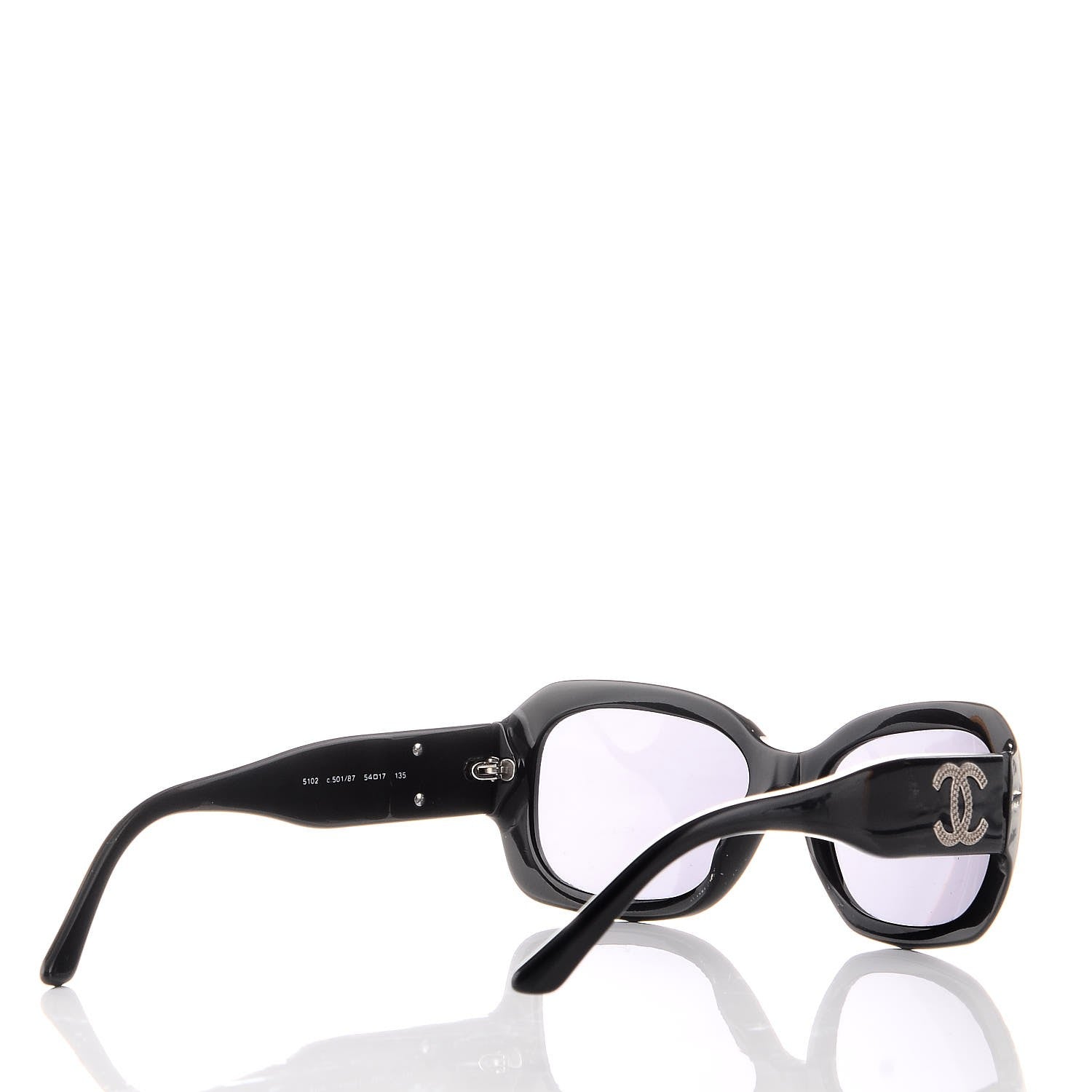 Chanel CC Sunglasses 5102 Black 4 of 8
