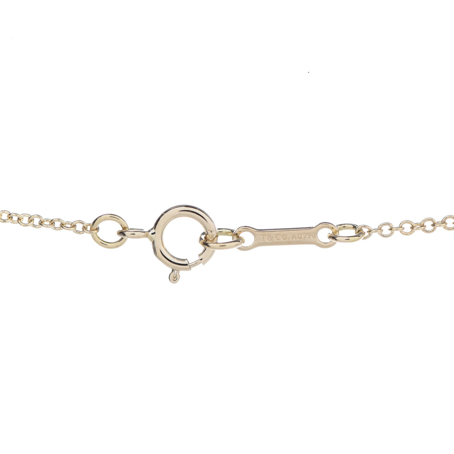 Tiffany 18K Yellow Gold Paloma Picasso Villa Paloma Heart Palm Pendant Necklace 8 of 10
