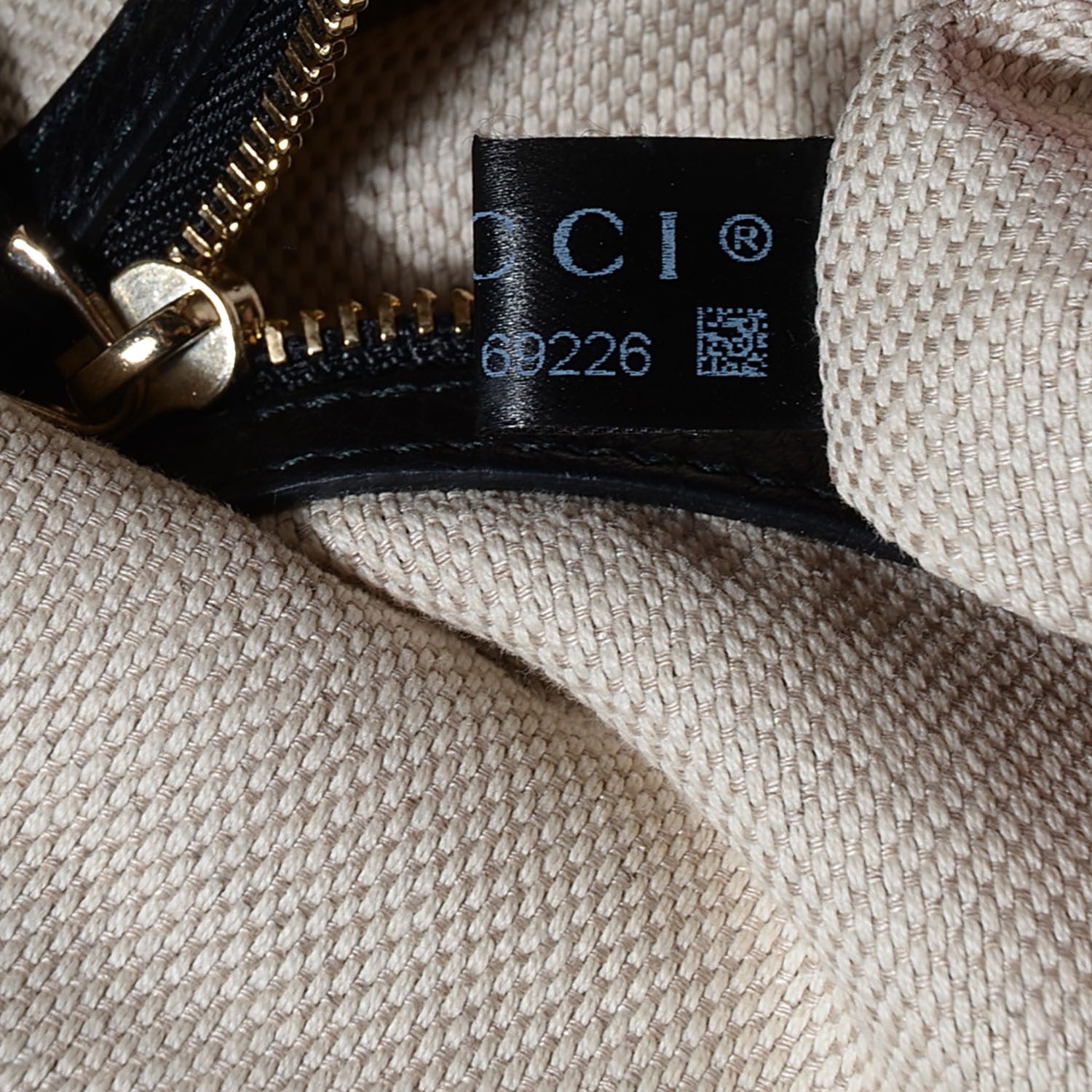 Gucci Pebbled Calfskin Medium Soho Chain Hobo Black 9 of 9