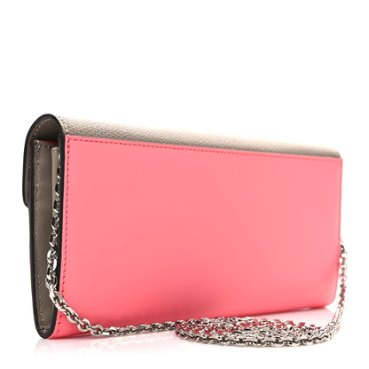 Fendi Vitello King Cruise FF Diamonds Continental Envelope Wallet On Chain Pink Dalia Tortora 3 of 7