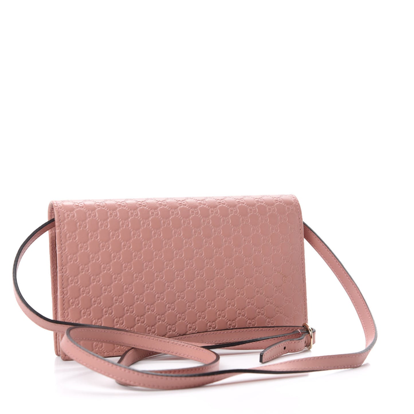 Microguccissima Crossbody Wallet Soft Pink