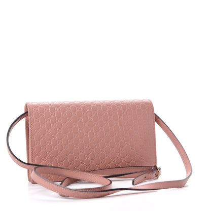 Gucci Microguccissima Crossbody Wallet Soft Pink 3 of 13