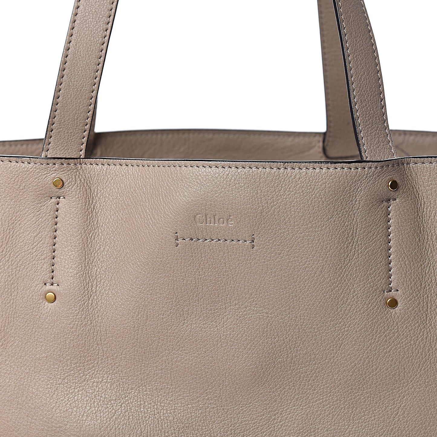Smooth Calfskin Medium Milo Shopping Tote Motty Grey