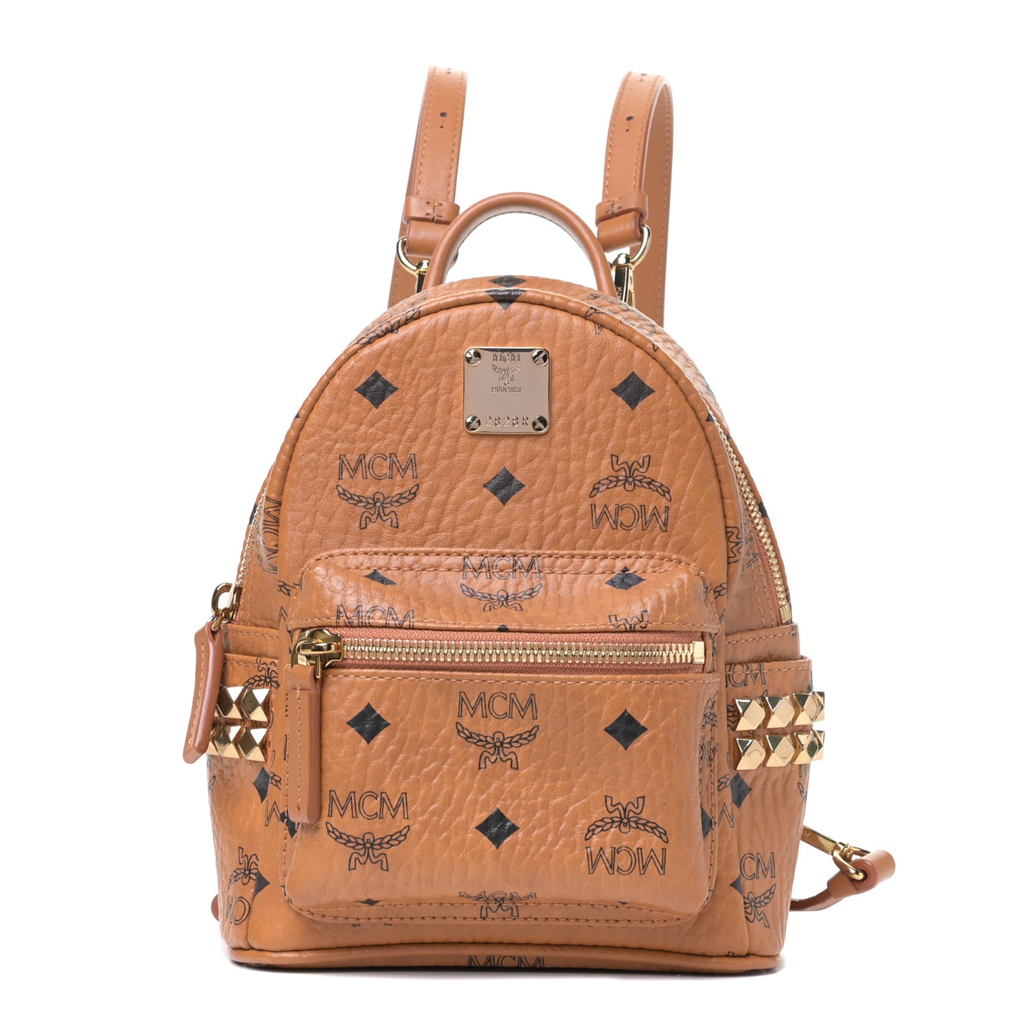 Visetos Side Stud X-Mini Stark Backpack Cognac