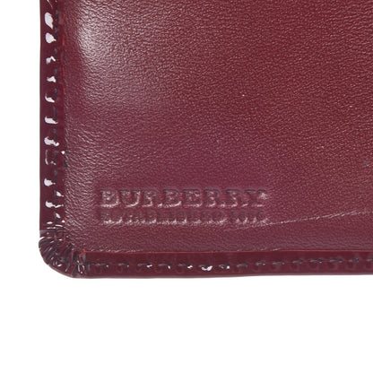 Burberry Patent Supernova Check Passport Cover Red 6 of 6