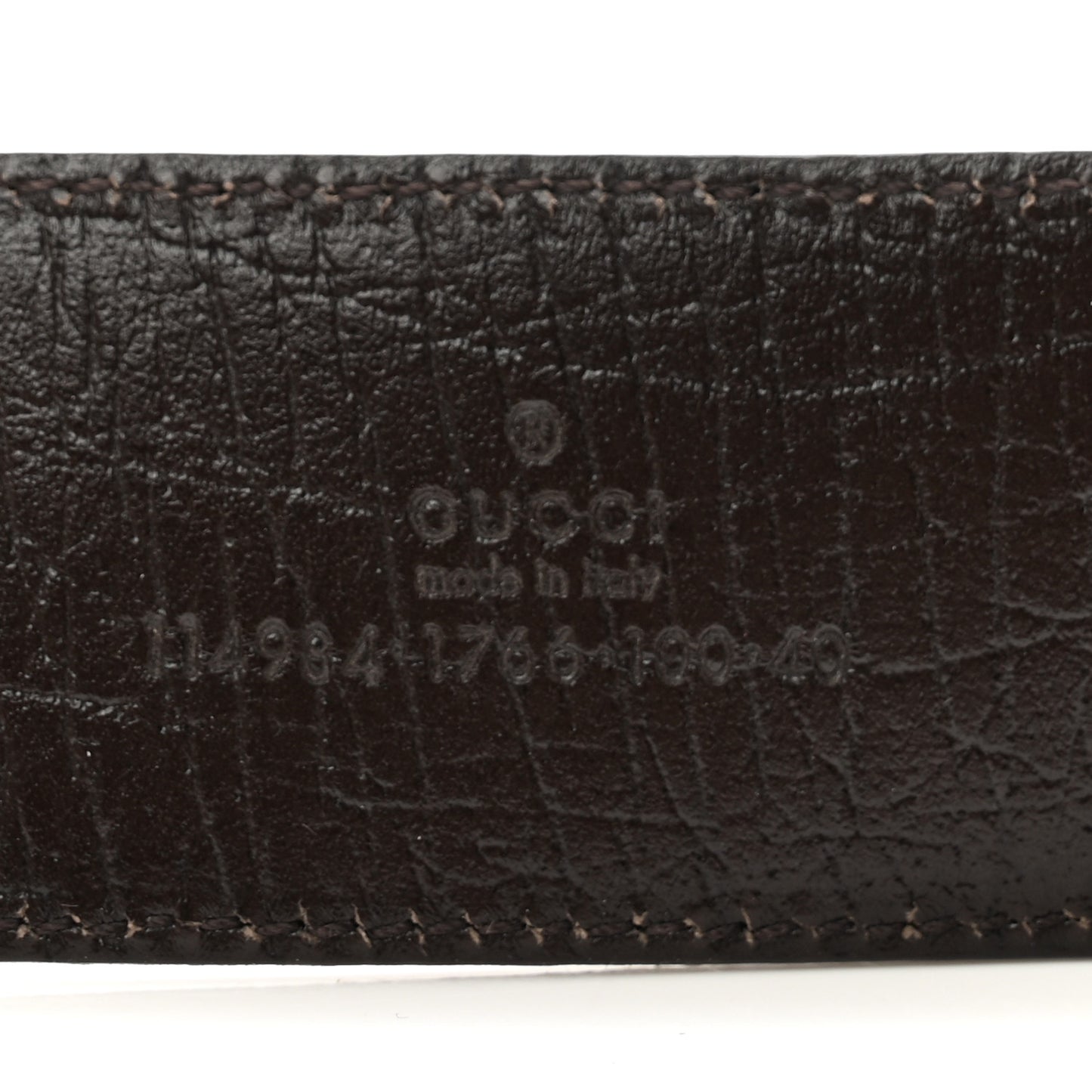 GG Plus Monogram Interlocking G Belt 100 40 Dark Brown