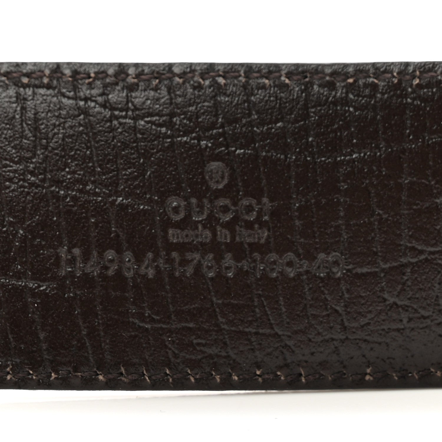 Gucci GG Plus Monogram Interlocking G Belt 100 40 Dark Brown 5 of 7