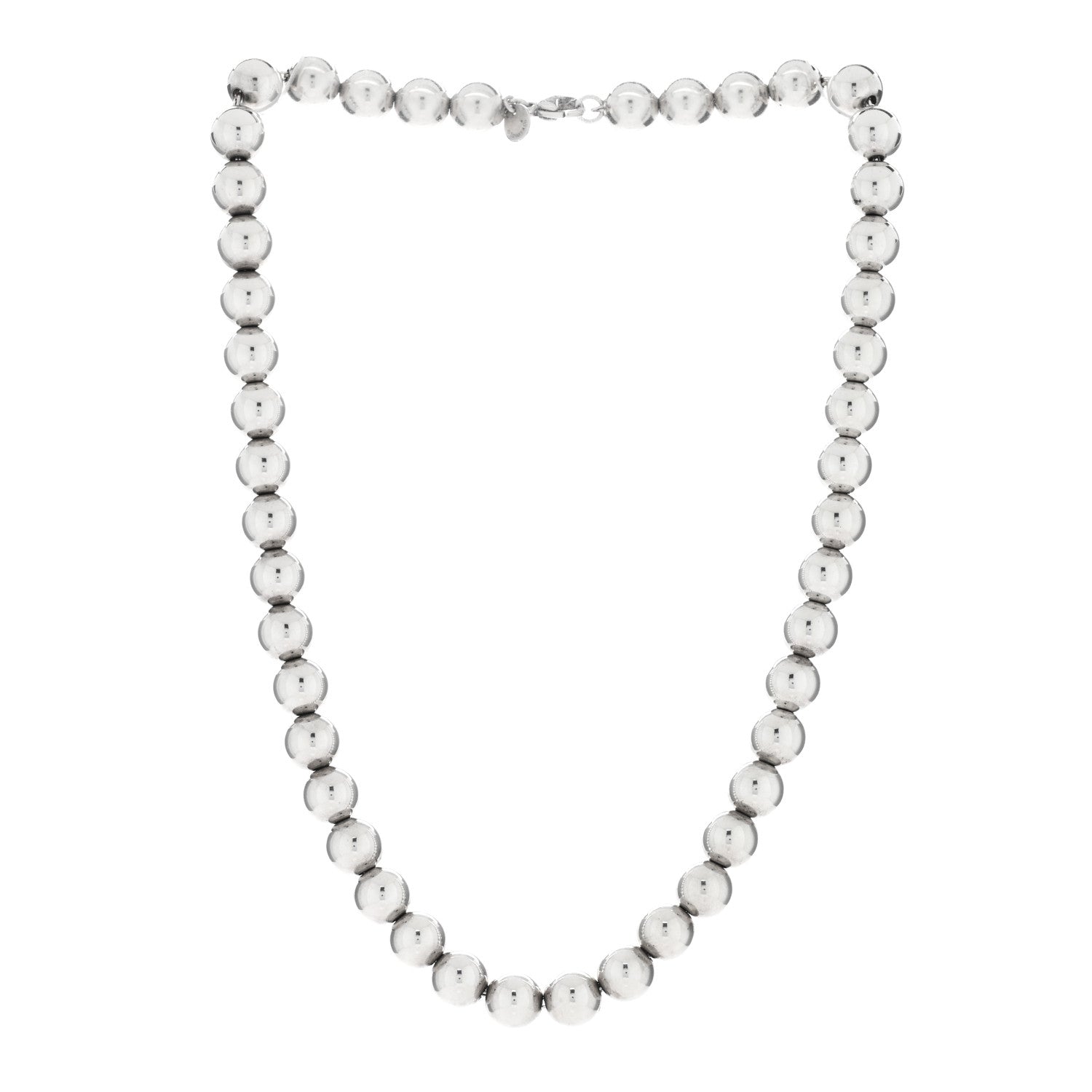 Tiffany Sterling Silver 10mm Hardwear Ball Necklace 3 of 4