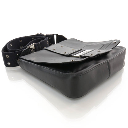 Christian Dior CHRISTIAN DIOR Leather Street Chic Messenger Bag Black 4 of 8