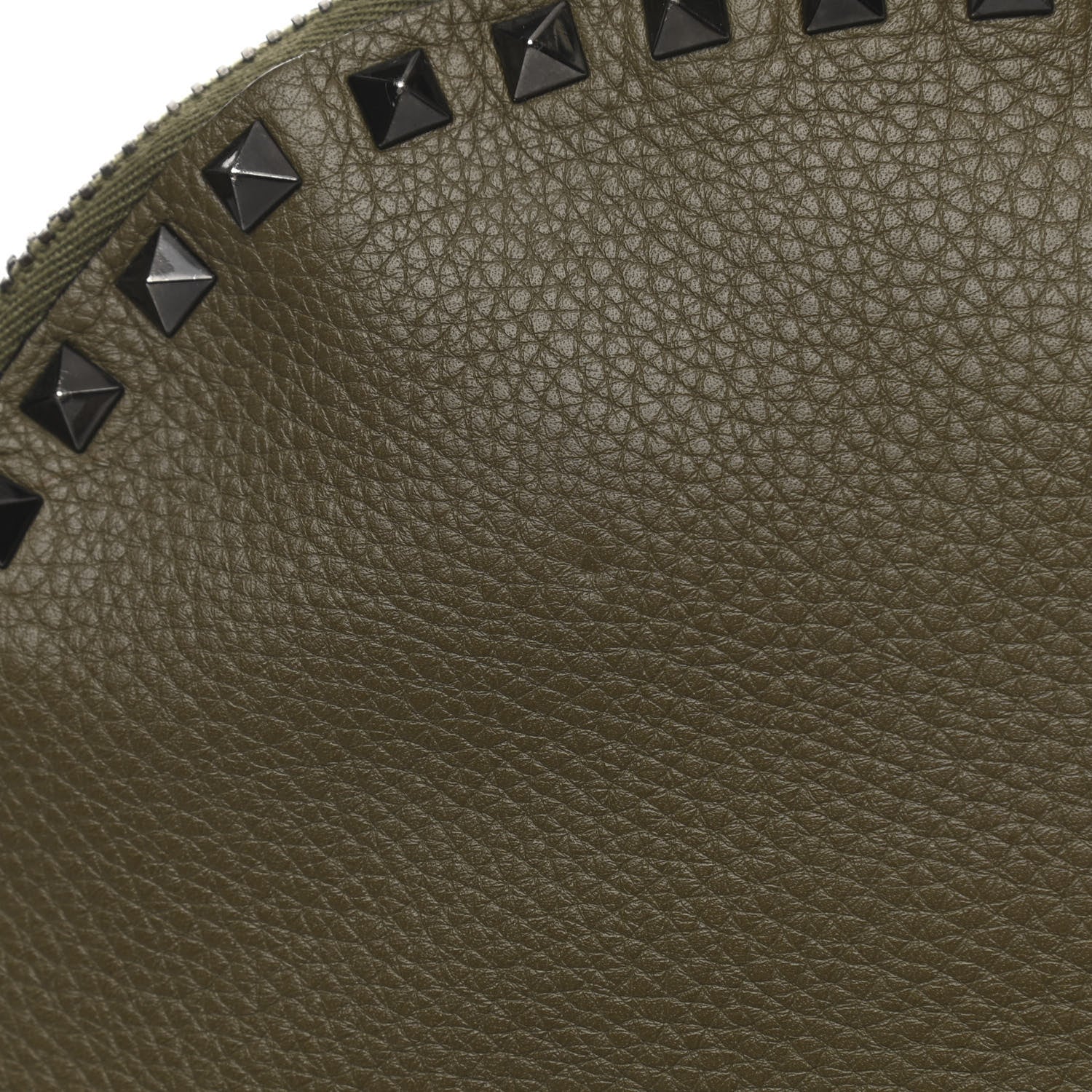 Valentino Garavani Grained Calfskin Medium Rockstud Backpack Army Green 14 of 18
