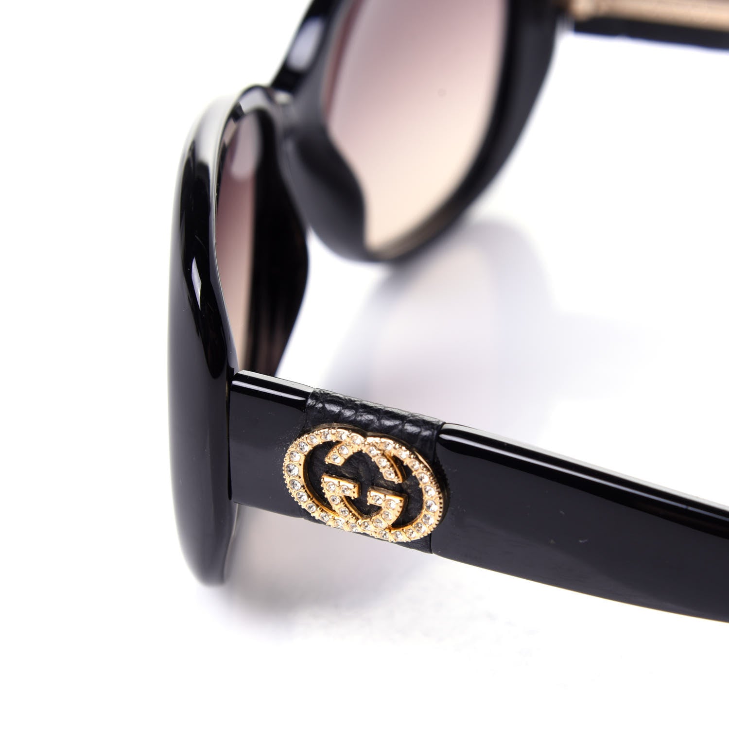 Gucci Acetate Crystal GG Sunglasses GG 3644/N/S Black 9 of 9