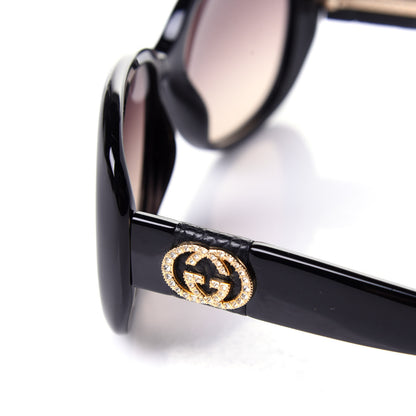 Gucci Acetate Crystal GG Sunglasses GG 3644/N/S Black 9 of 9