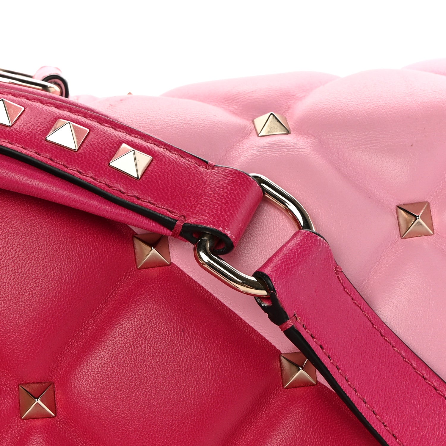 Valentino Garavani Nappa Medium Candystud Top Handle Bag Absolute Disco Pink 18 of 19