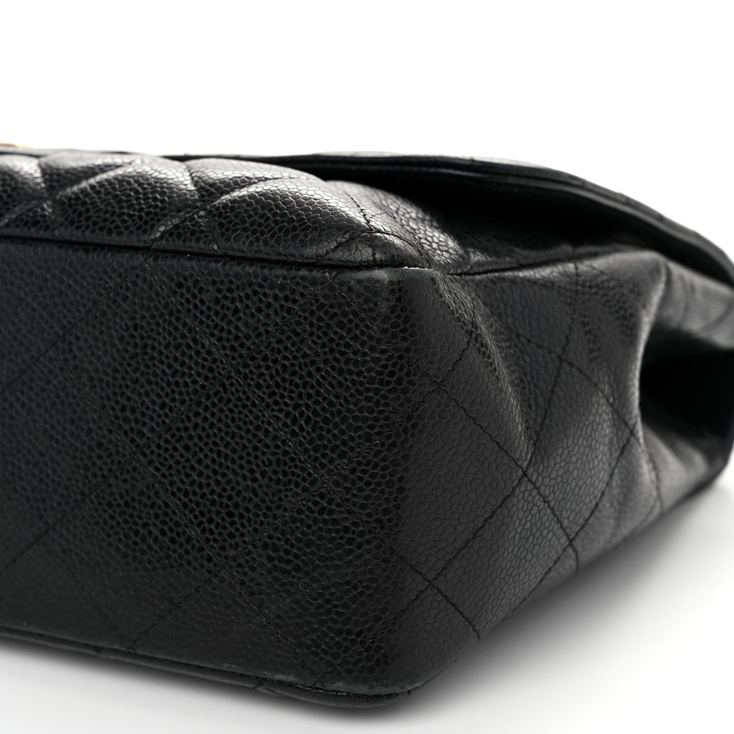 Chanel Caviar Quilted Jumbo Single Flap Black 10 of 12