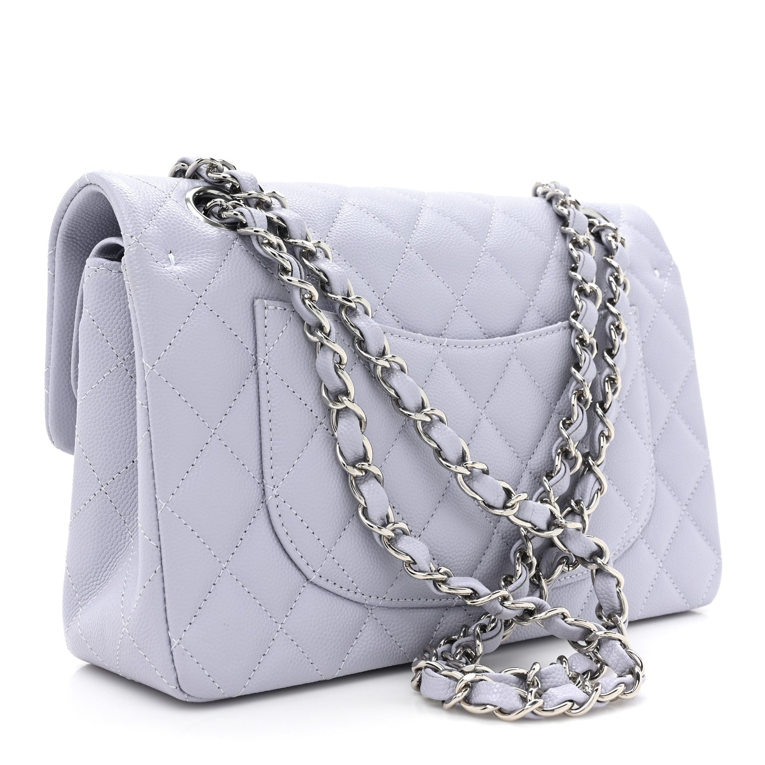 Chanel Caviar Quilted Small Double Flap Light Purple 3 of 10