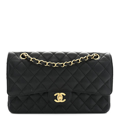 Chanel Caviar Quilted Medium Double Flap Black 1 of 12