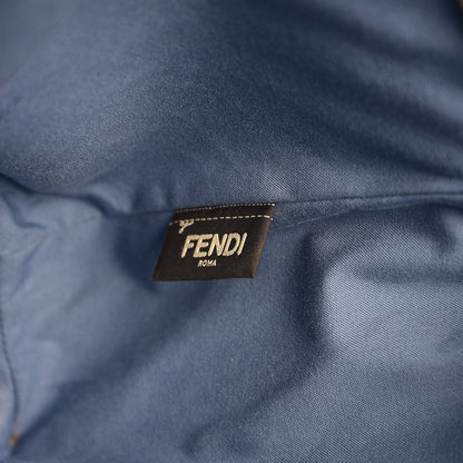 Fendi Vitello Elite Cuoio Monster Buggies Medium Roll Tote Black Multicolor Blue Cobalto 7 of 8