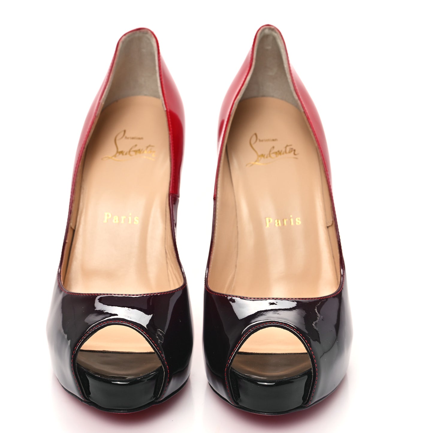 Patent Degrade New Very Prive 120 Pumps 37 Black Red