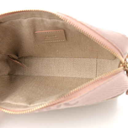 Chloe Linen Woody Belt Bag Blush Beige 5 of 13