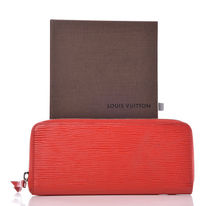 Louis Vuitton Epi Clemence Wallet Coquelicot 14 of 14