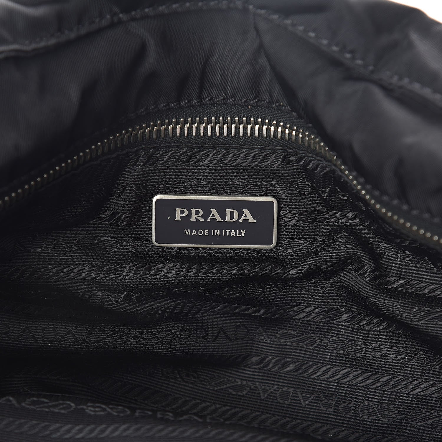 Prada Tessuto Nylon Shopping Tote Black 6 of 9