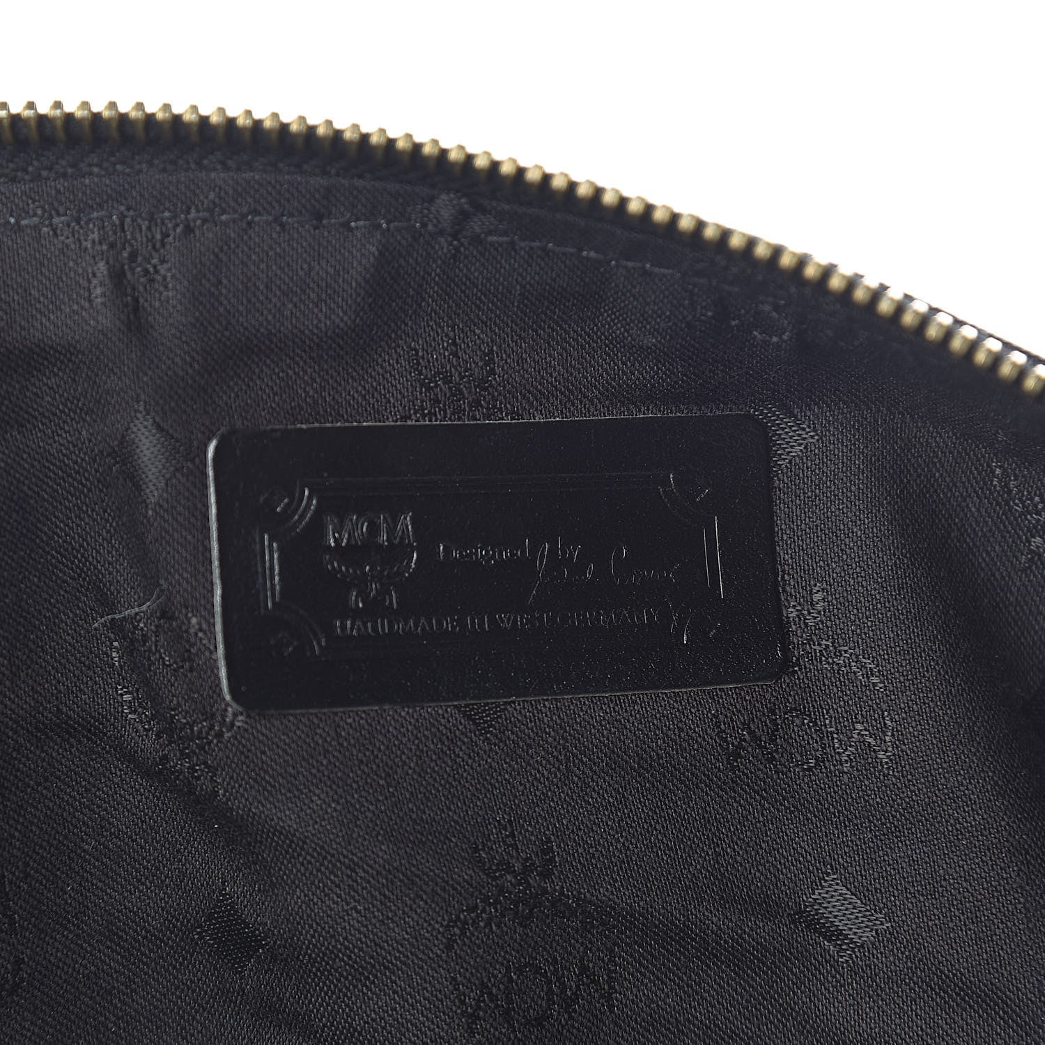 MCM Monogram Coated Canvas Weekender Black 6 of 18