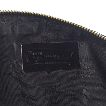 MCM Monogram Coated Canvas Weekender Black 6 of 18