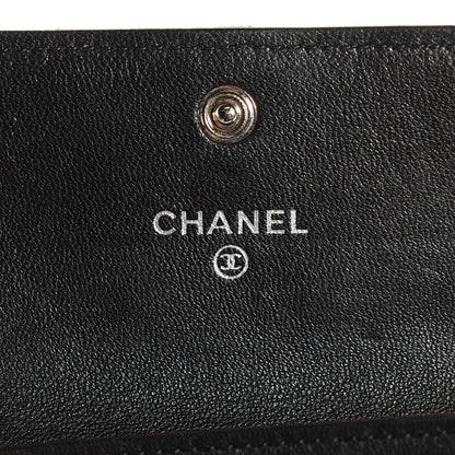 Chanel Lambskin Quilted Flap Card Holder Black 7 of 9