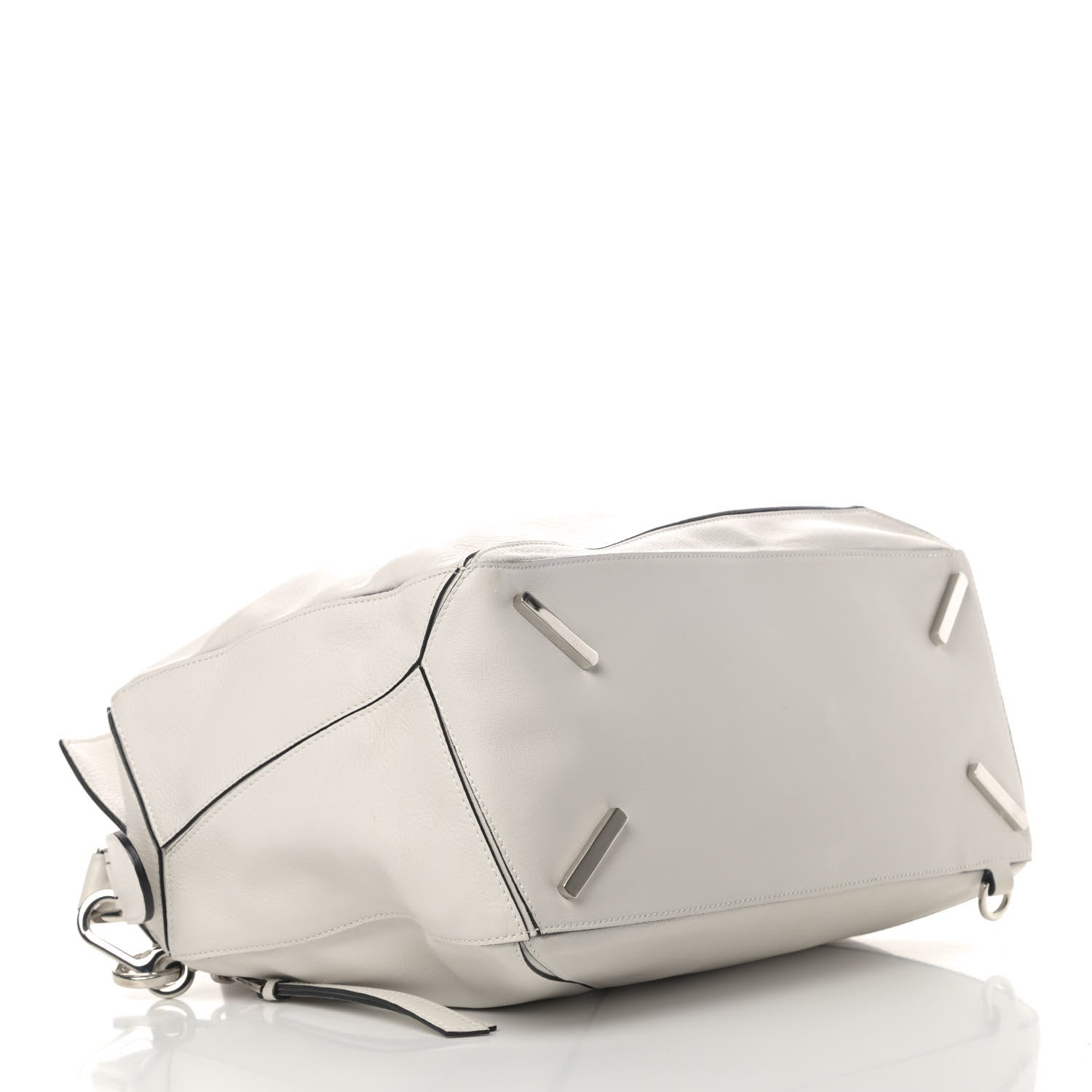 Loewe Calfskin Large Puzzle Bag White 3 of 4