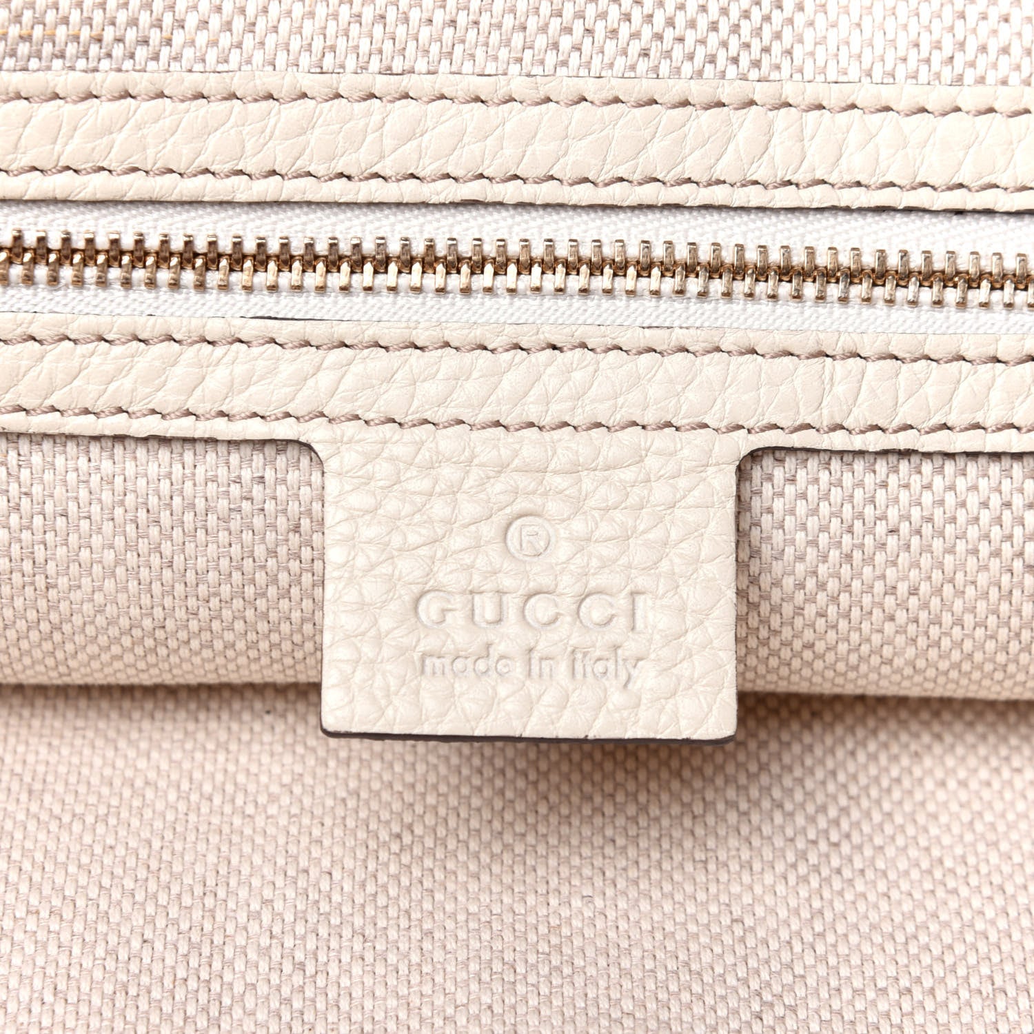 Gucci Pebbled Calfskin Large Soho Hobo Off White 8 of 10