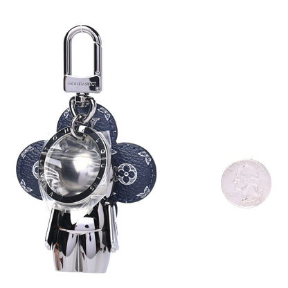 Louis Vuitton Monogram Vivienne Bag Charm Key Holder Ink 2 of 3