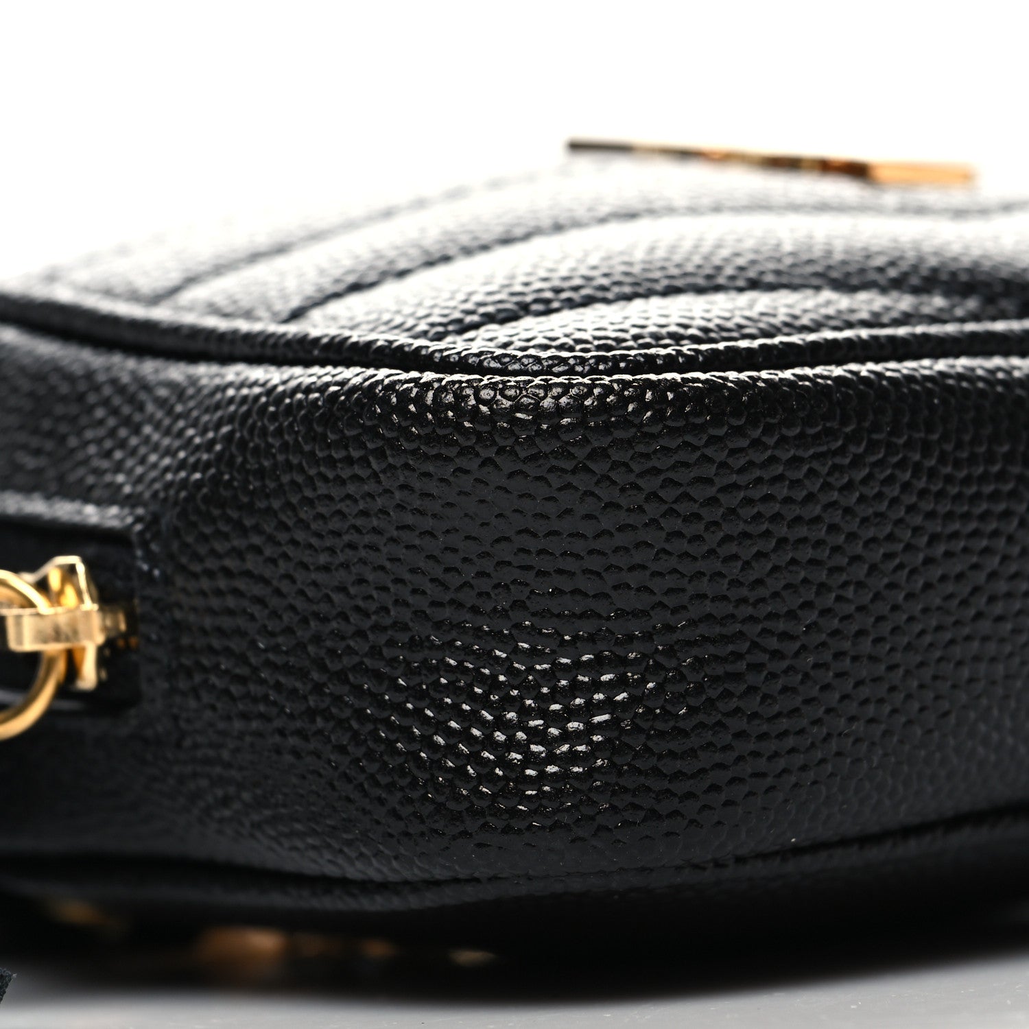 Saint Laurent Grain De Poudre Matelasse Monogram Baby Lou Camera Bag Black 9 of 10