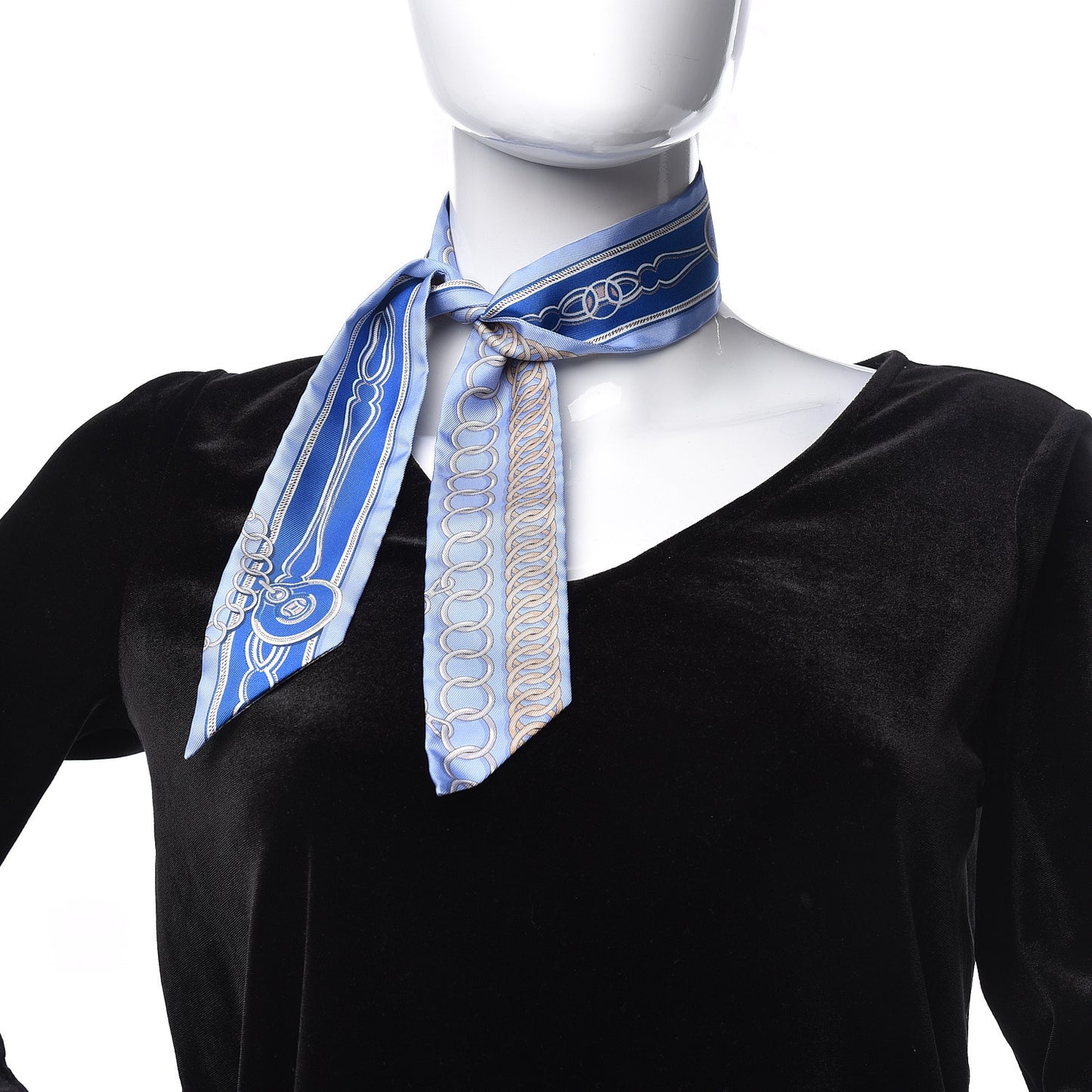 Silk Maillons Twilly Ciel Bleu Roy Beige