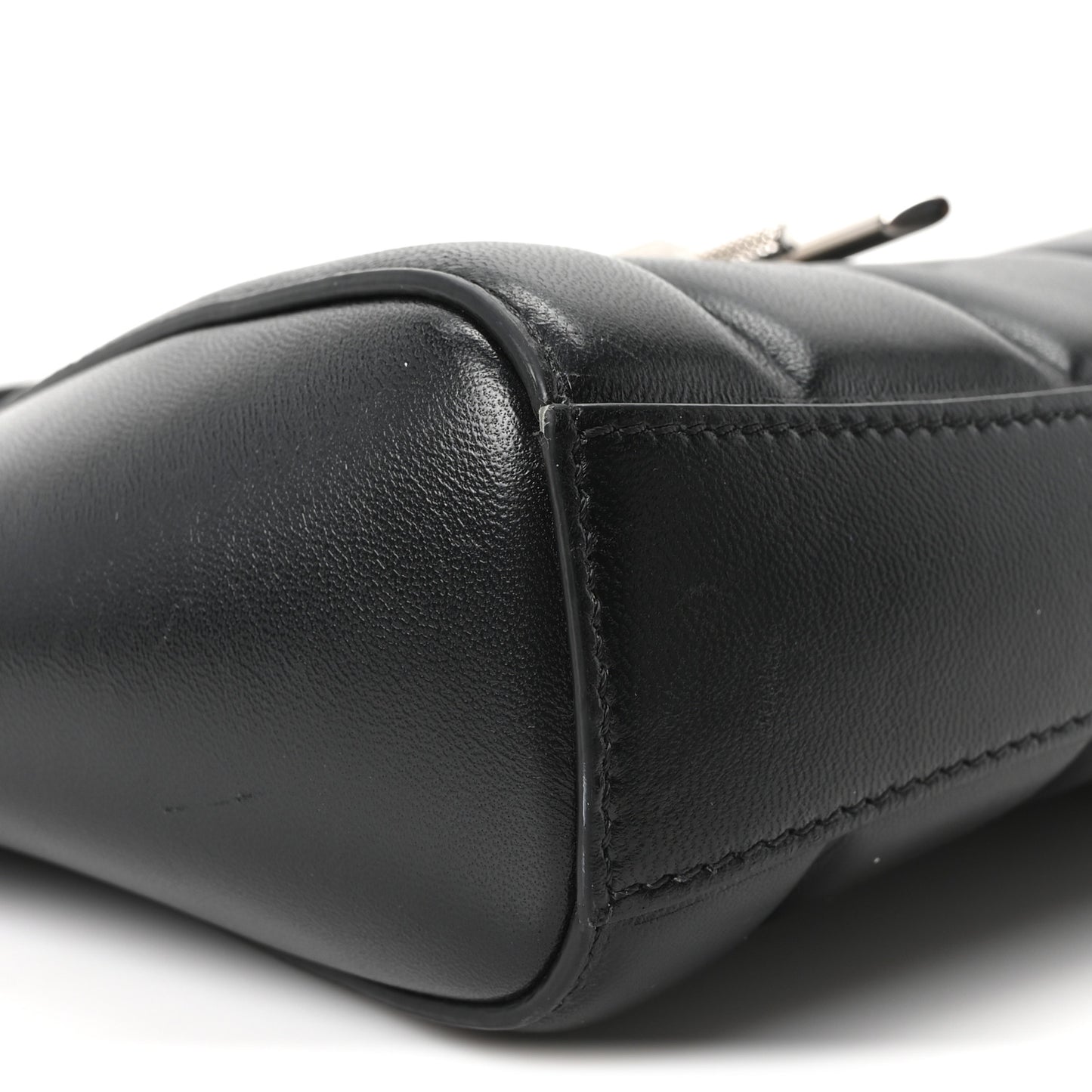 Lambskin XS Lock Antigona Shoulder Bag Black