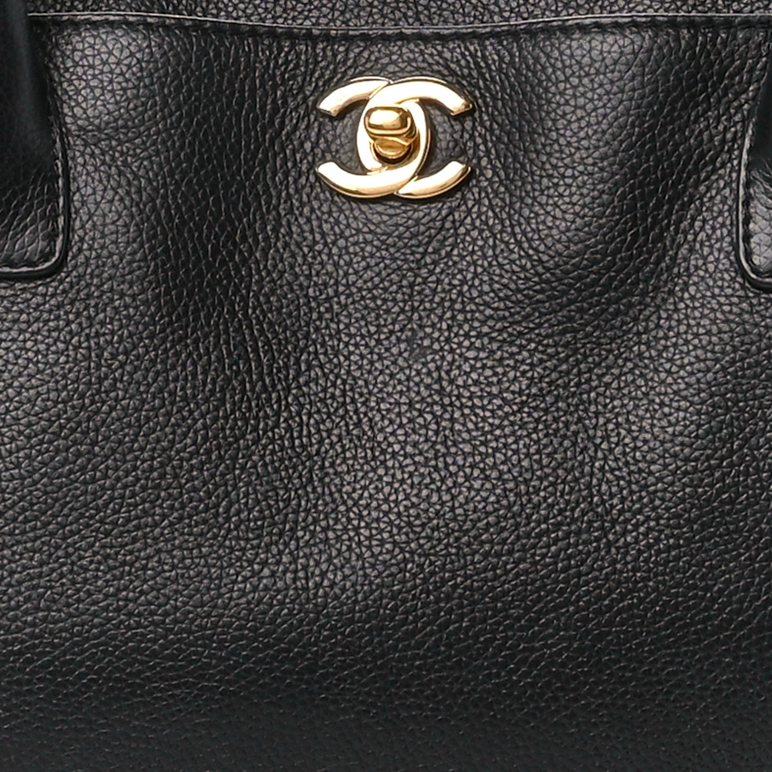 Chanel Calfskin Cerf Executive Shopper Tote Black 8 of 10