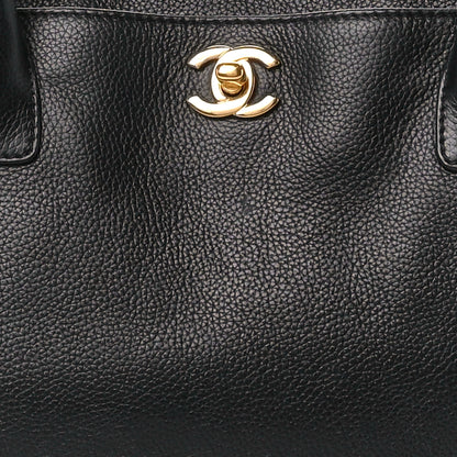 Chanel Calfskin Cerf Executive Shopper Tote Black 8 of 10