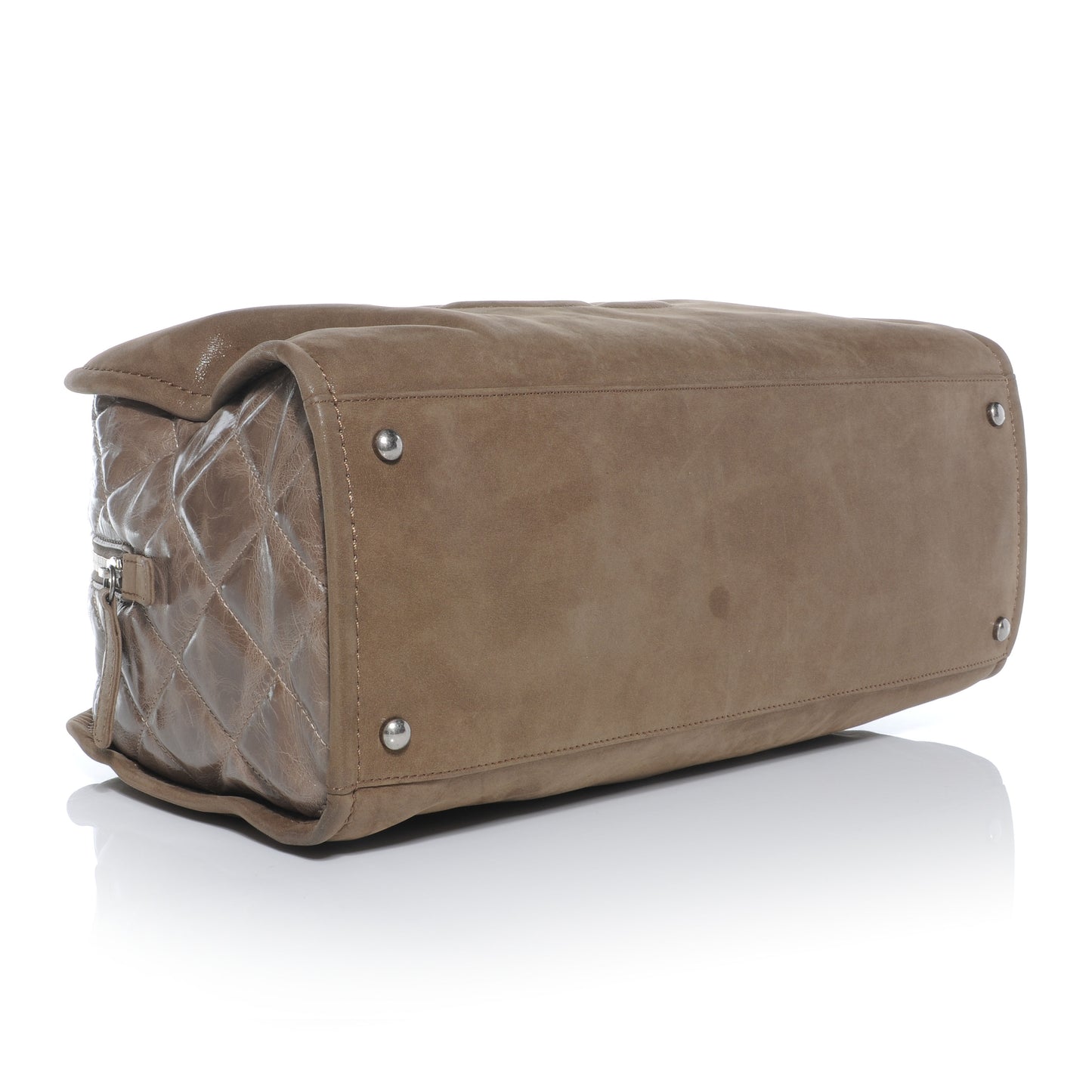 Iridescent Calfskin In The Mix Bowler Brown