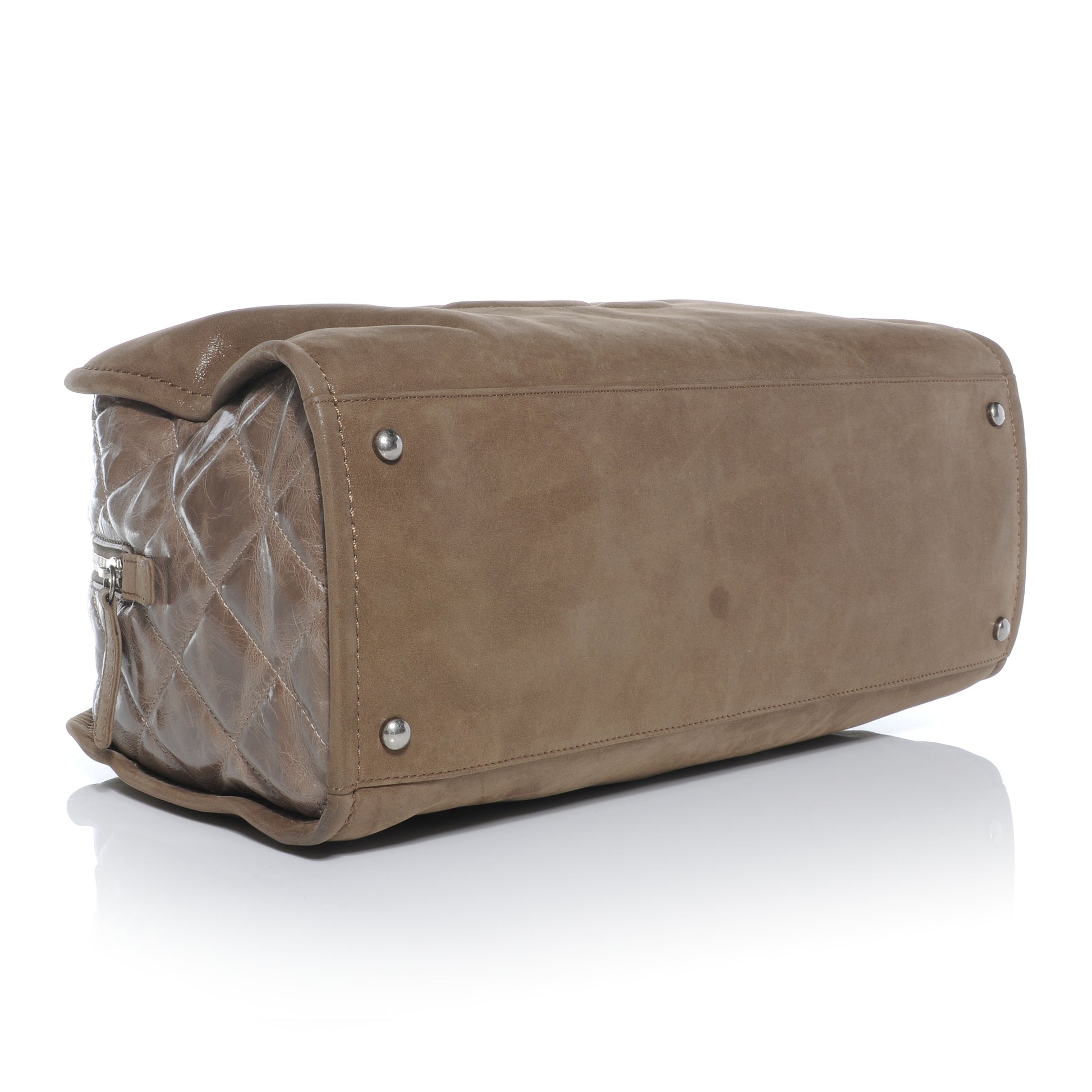 Chanel Iridescent Calfskin In The Mix Bowler Brown 4 of 9