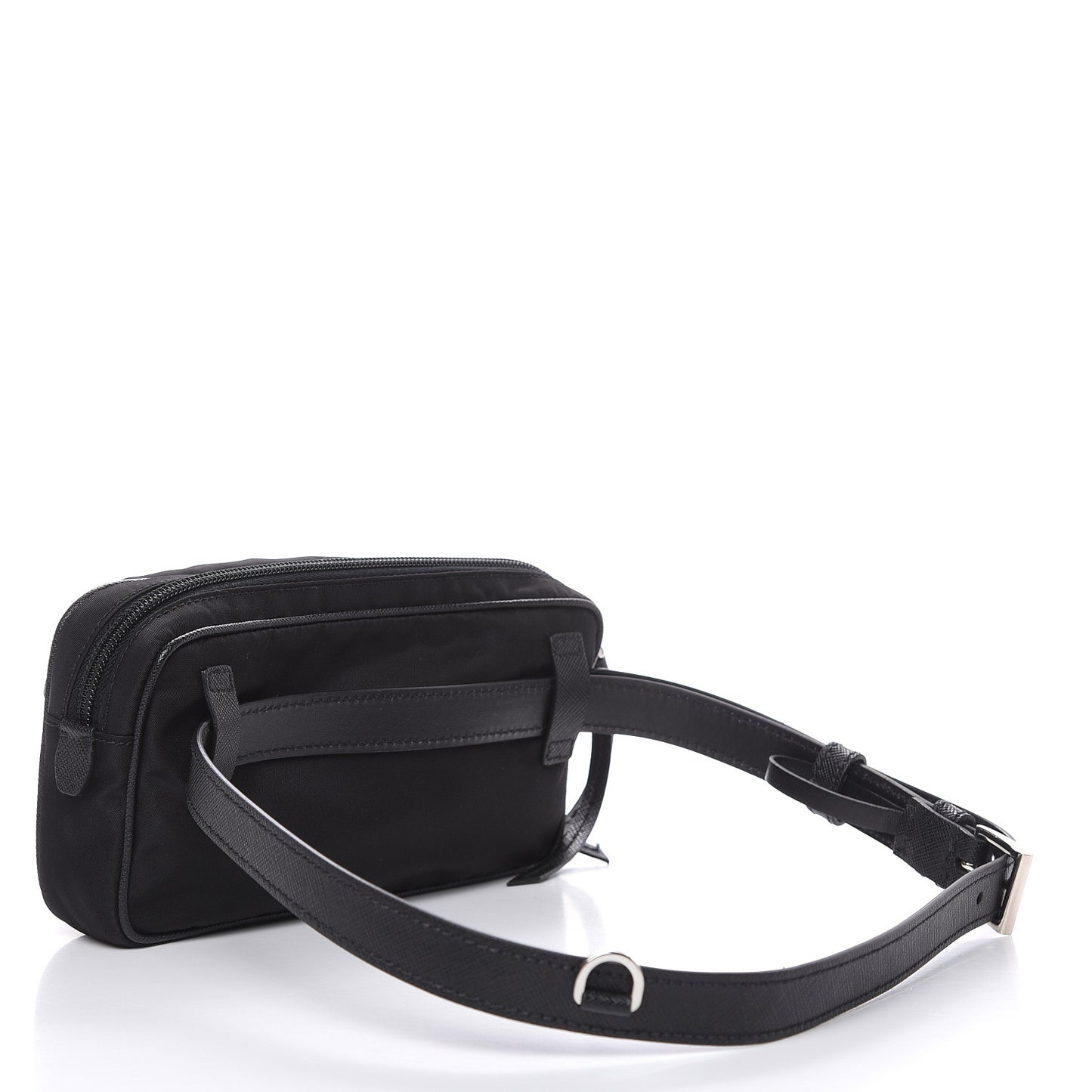 Tessuto Nylon Saffiano Belt Bag Black