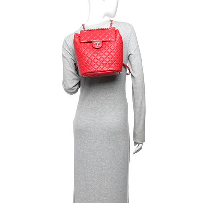 Chanel Lambskin Quilted Small Urban Spirit Backpack Red 2 of 10