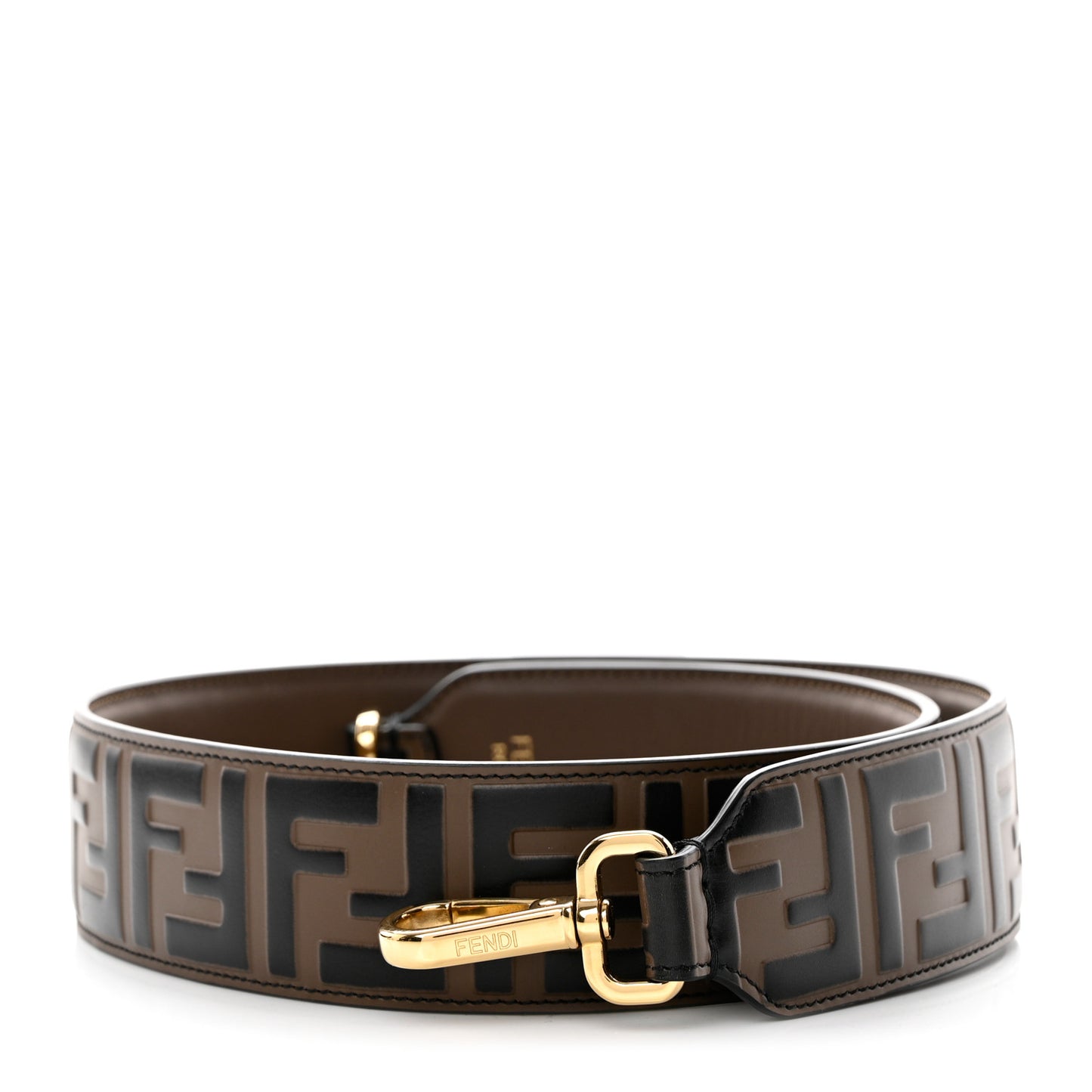 Vitello Century Bi-Color FF 1974 Embossed Strap You Maya Black