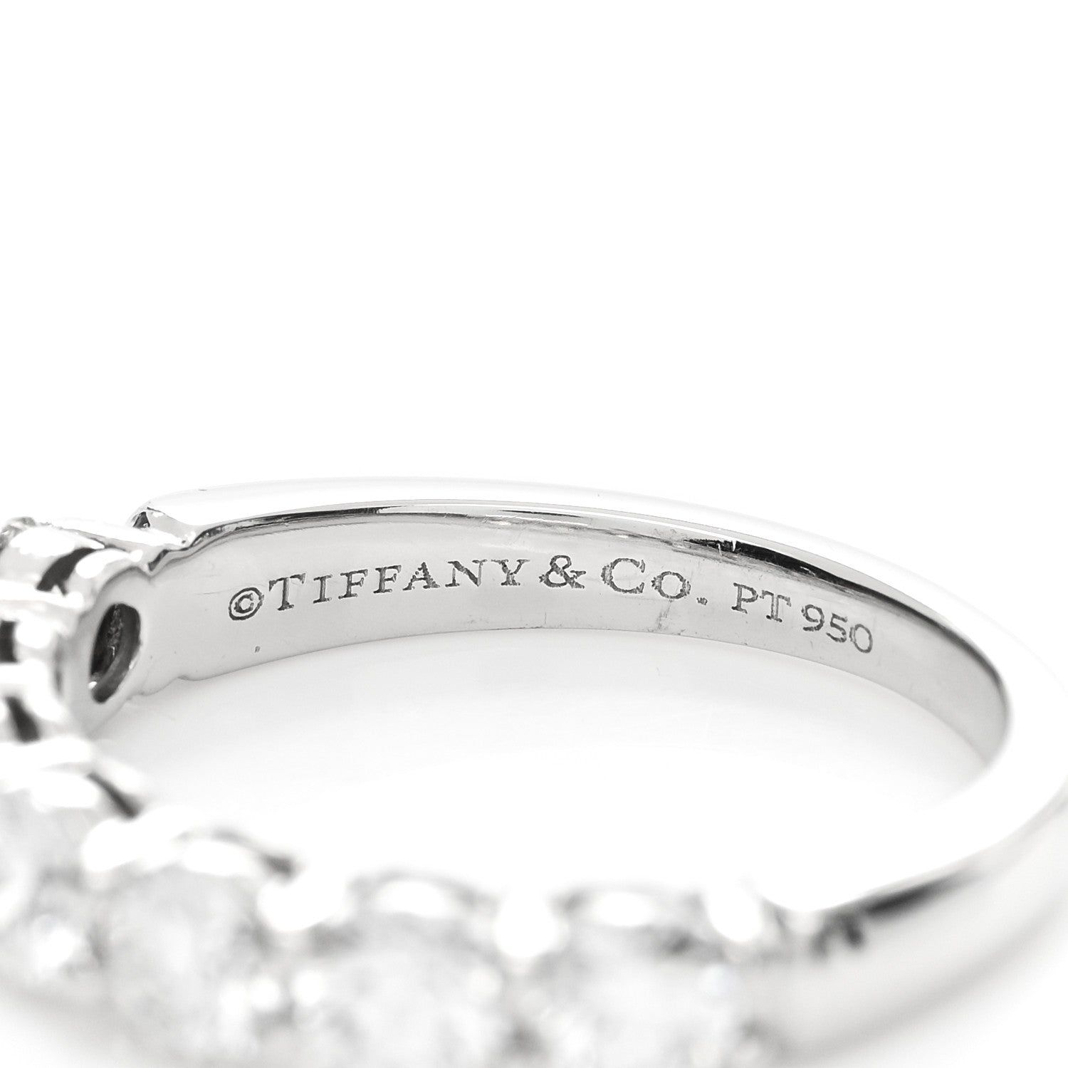 Tiffany Platinum Diamond .91ctw 3.5mm Embrace Band Ring 47 4 4 of 4