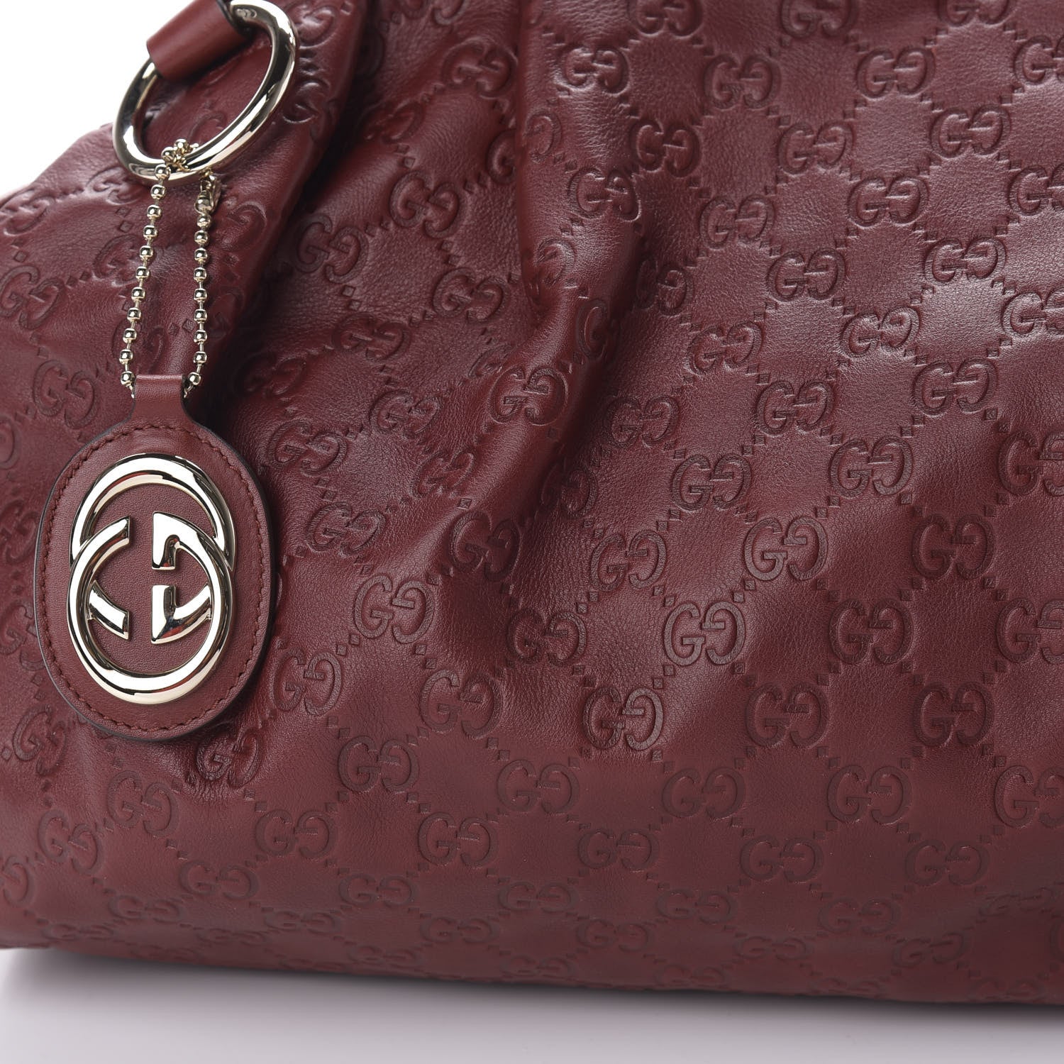 Gucci Guccissima Medium Sukey Tote Cherry 10 of 10
