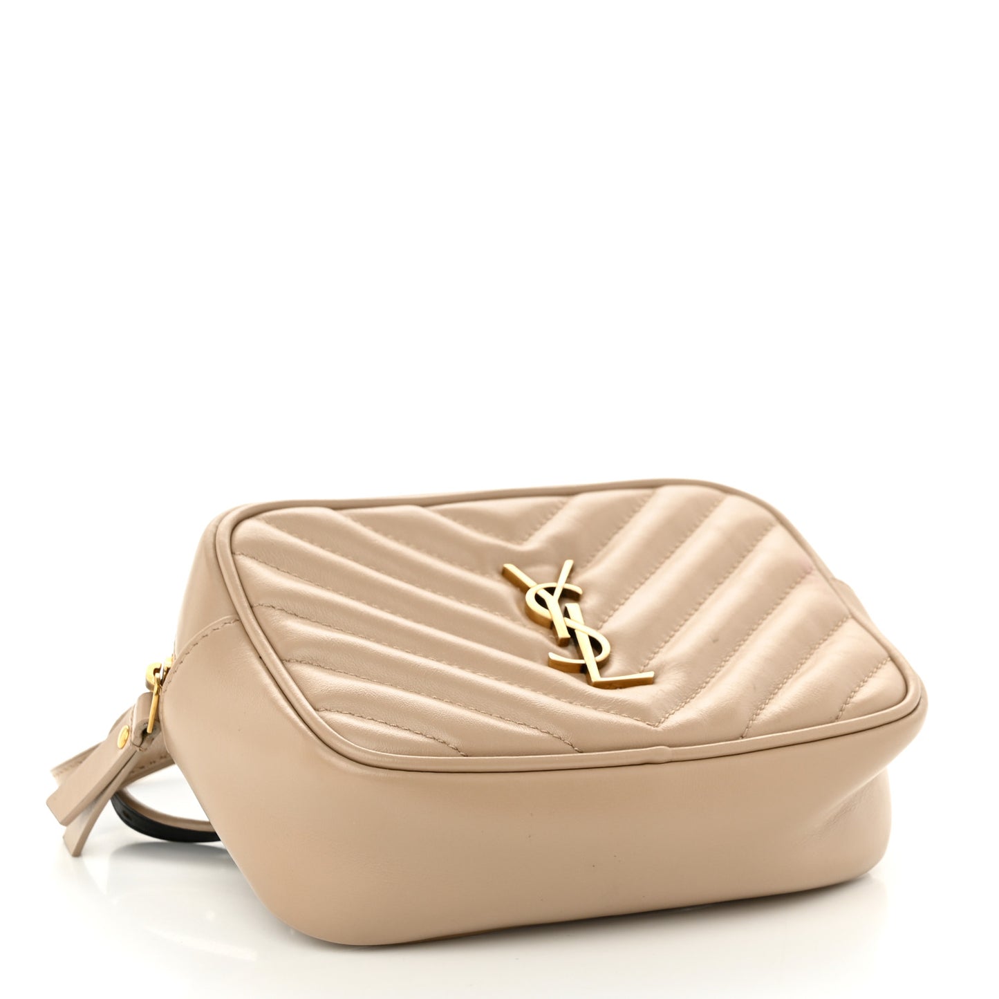 Calfskin Matelasse Monogram Lou Belt Bag Dark Beige