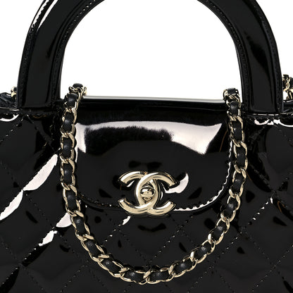 Chanel Mirror Calfskin Quilted Nano Kelly Shopper Black 8 of 11
