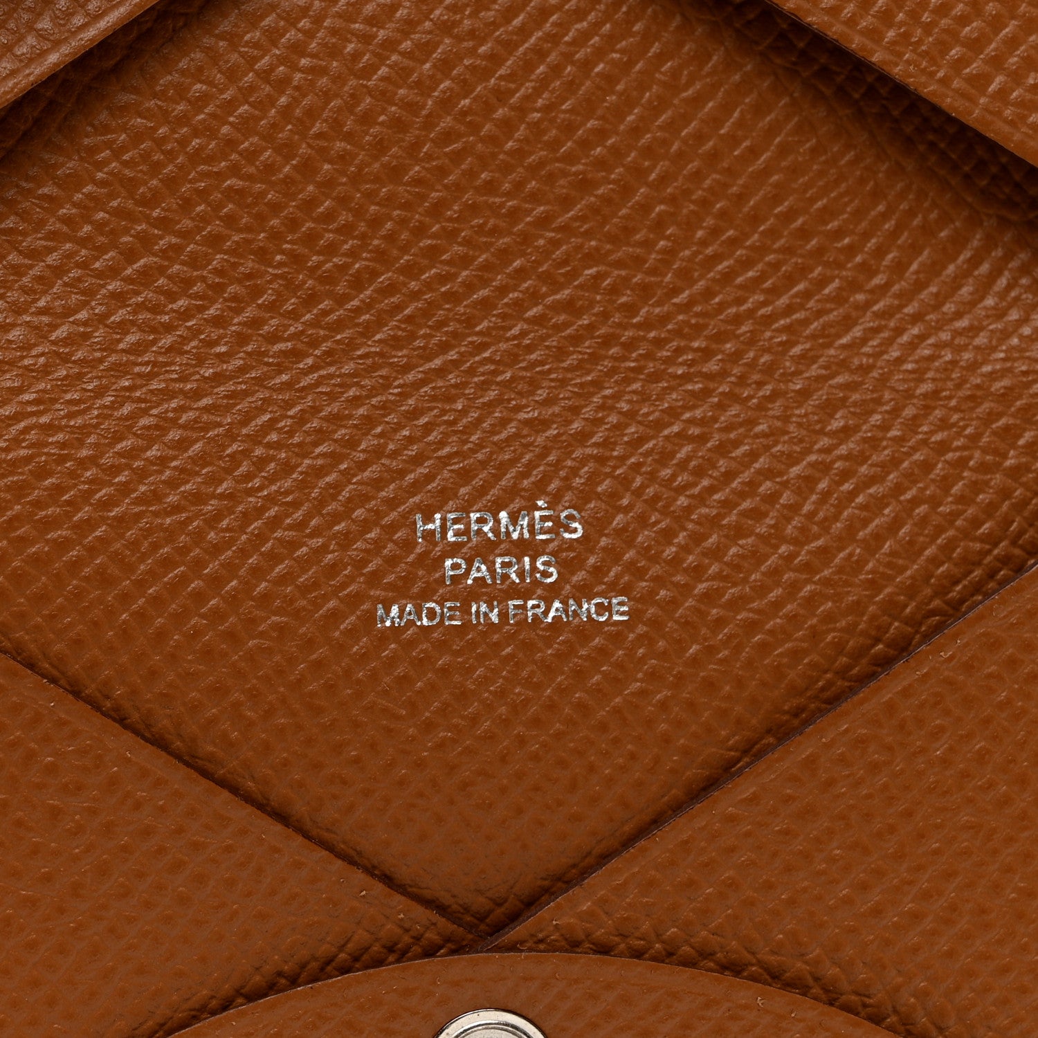 Hermes Epsom Calvi Card Case Gold 6 of 6