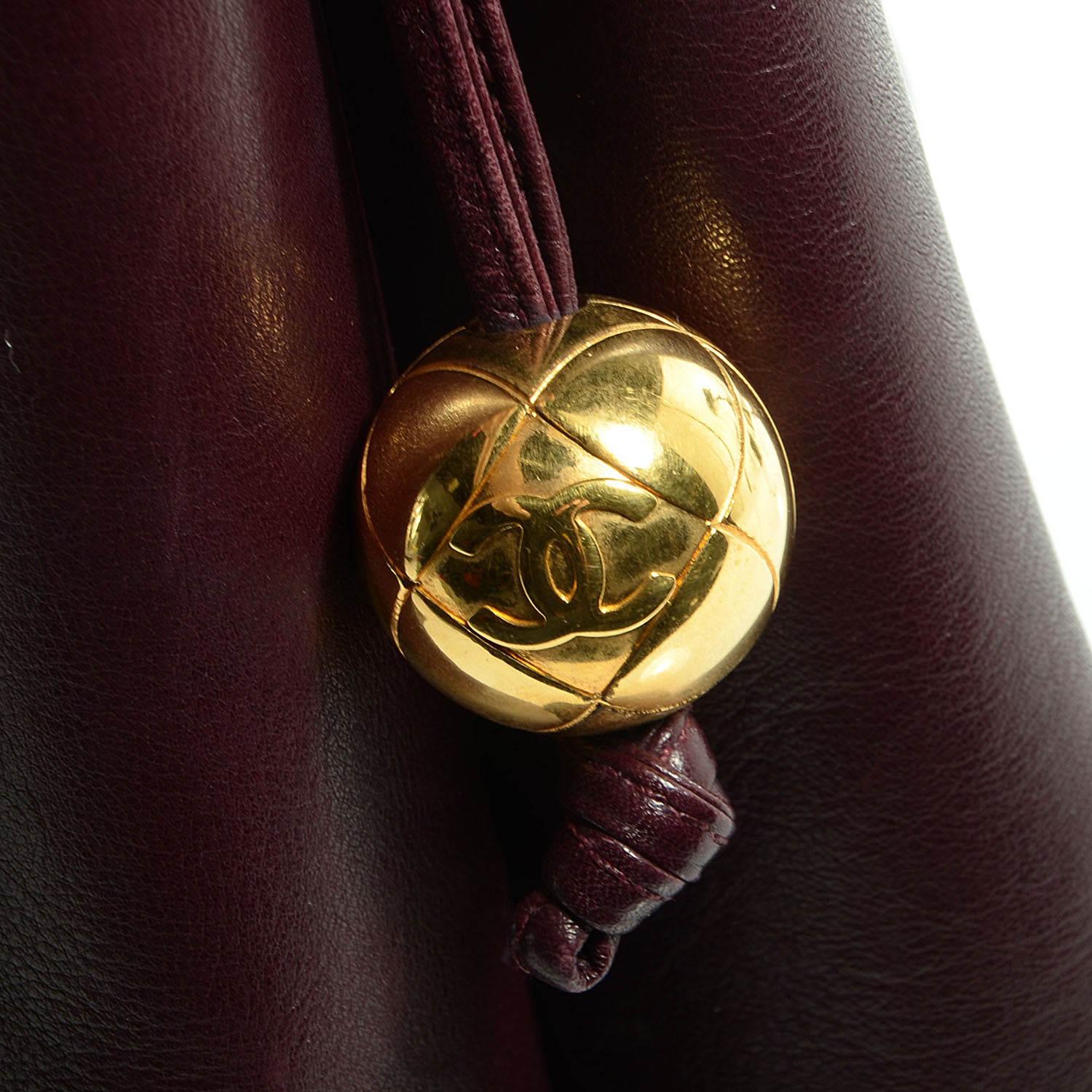 Chanel Calfskin Flap Shoulder Bag Bordeaux 7 of 9