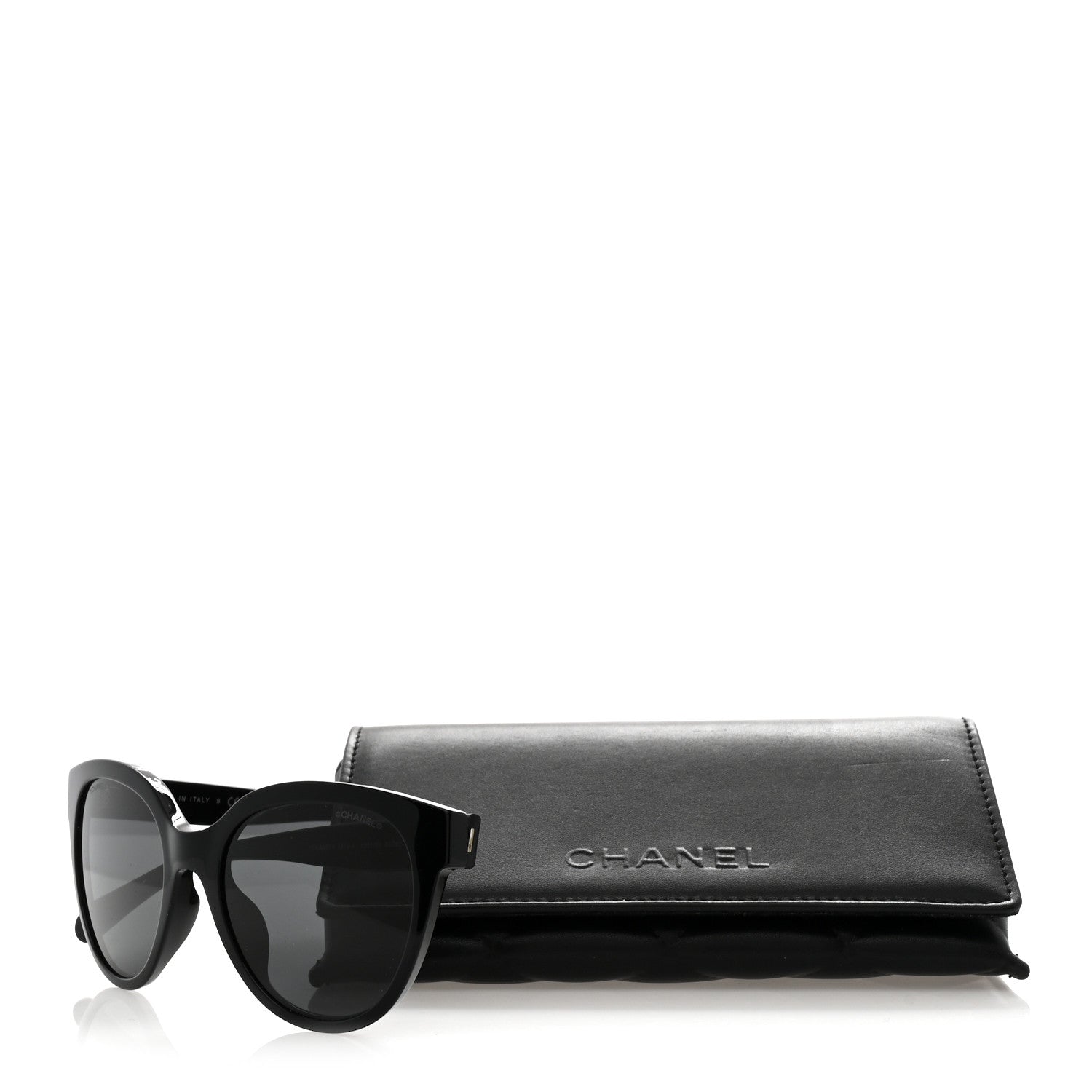 Chanel Acetate CC Butterfly Sunglasses 5414-A Black 8 of 8