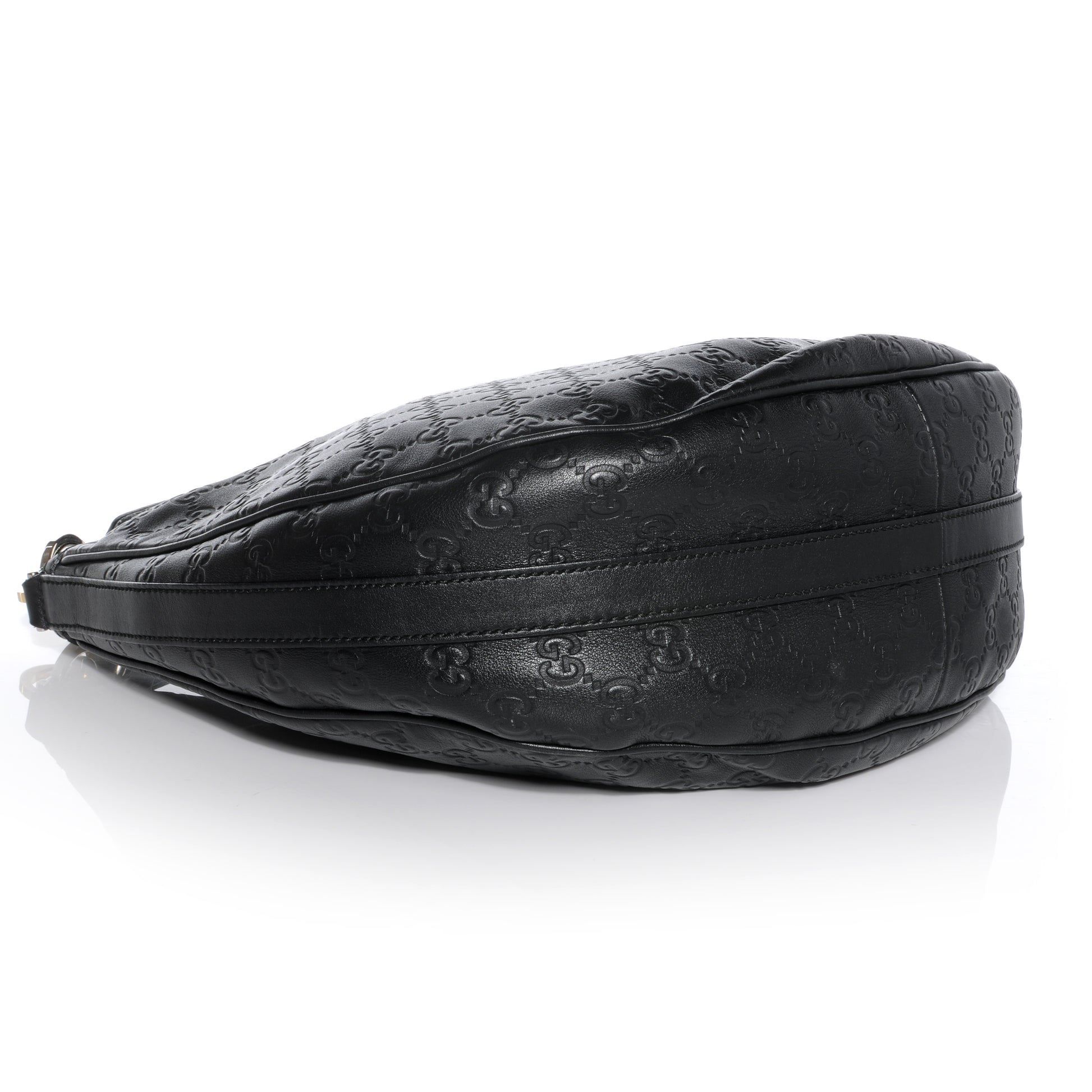 Gucci Guccissima GG Twins Medium Hobo Black 4 of 8