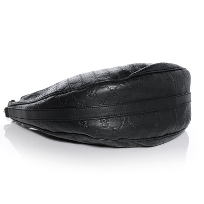 Gucci Guccissima GG Twins Medium Hobo Black 4 of 8